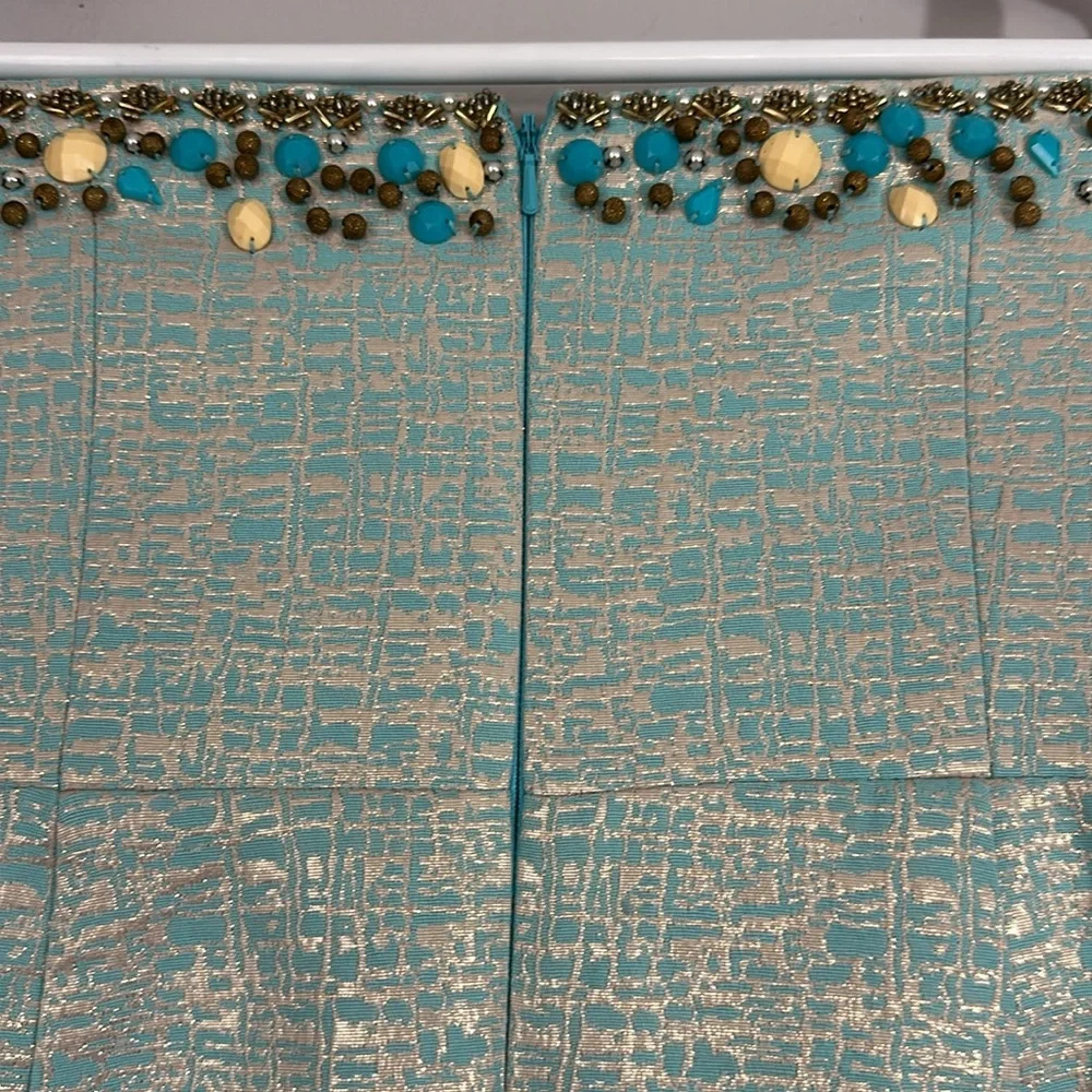 Lilly Pulitzer Raya Dress Mint Teal Jeweled Size 8 - Picture 5 of 6